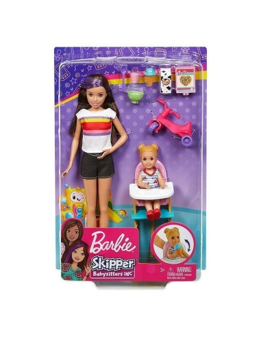 Barbie Skipper BabySitter Bambola con seggiolone TOYFHY97/GHV87 Mattel | Futurartshop.com
