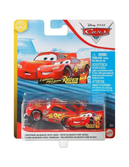 Disney Pixar Cars - Veicolo Lightning McQueen with sign TOYDXV29/GCC81 Mattel | Futurartshop.com