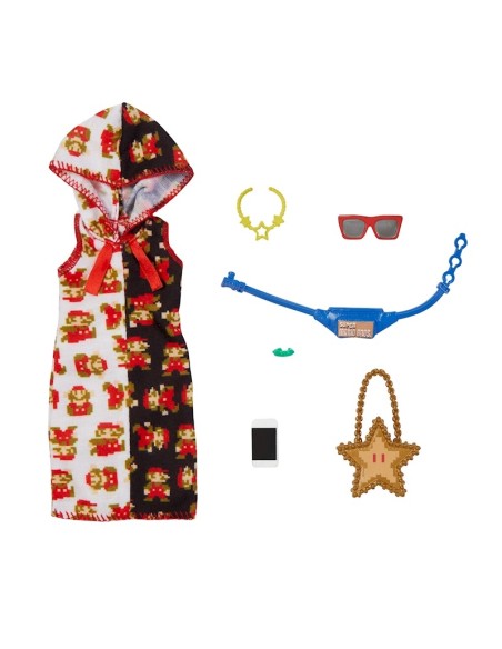 Barbie Dress with cap theme Super Mario TOYGJG28/GJG47 Mattel | Futurartshop.com