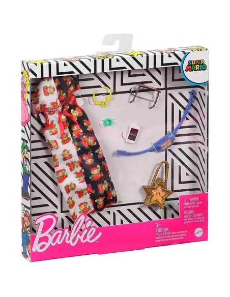 Barbie Abito con cappuccio a tema Super Mario TOYGJG28/GJG47 Mattel | Futurartshop.com