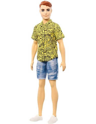 Ken Fashionistas Bambola Camicia e pantaloncino 139 TOYDWK44/GHW67 Mattel | Futurartshop.com