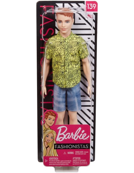 Ken Fashionistas Doll Shirt and shorts 139 TOYDWK44/GHW67 Mattel | Futurartshop.com