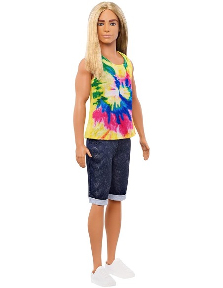 Ken Fashionistas Bambola Canotta e pantaloncino 138 TOYDWK44/GHW66 Mattel | Futurartshop.com