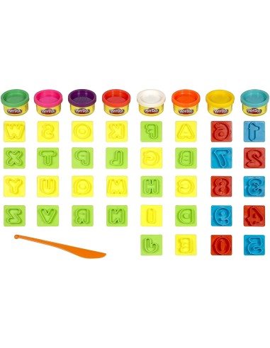 Play-Doh Set Stampini lettere e numeri TOY21018EU40 Hasbro | Futurartshop.com