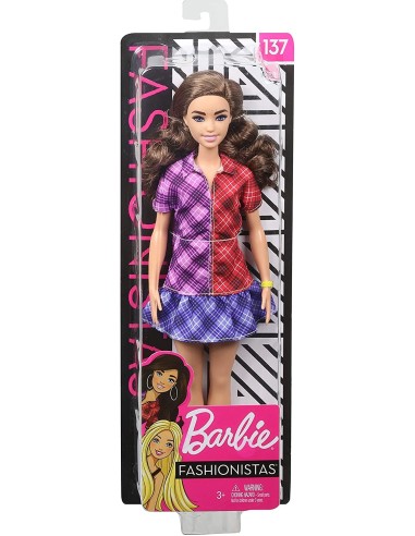 Barbie Fashionistas Bambola con abito a patch 137 TOYFBR37/GHW53 Mattel | Futurartshop.com