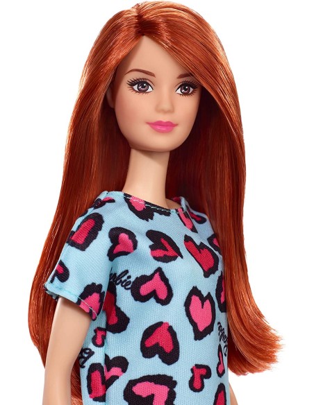Barbie Bambola Base Abito verde acqua stampa cuori TOYT7439/GHW48 Mattel | Futurartshop.com