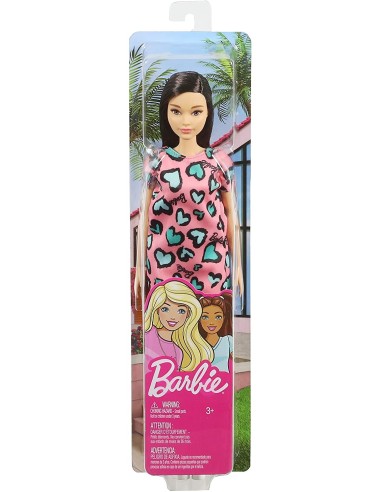Barbie Bambola Base Abito corallo con stampa cuori TOYT7439/GHW46 Mattel | Futurartshop.com