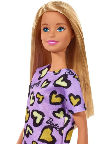 Barbie Doll wedding Dress lilac print with hearts TOYT7439/GHW49 Mattel | Futurartshop.com