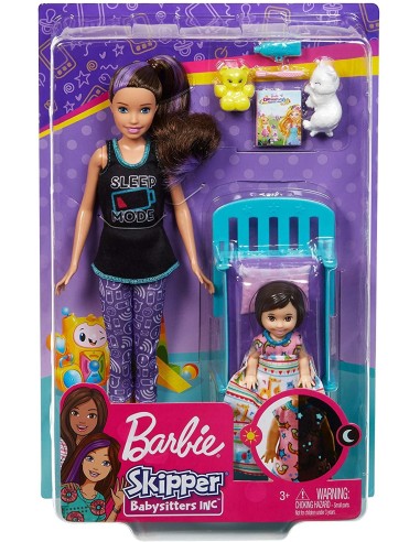 Barbie Babysitter Skipper con lettino TOYFHY97/GHV88 Mattel | Futurartshop.com