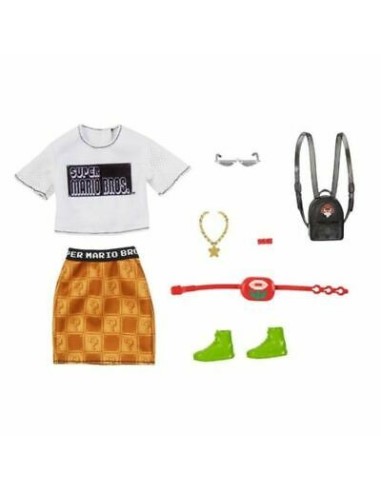 Barbie Completo Gonna e T-shirt tema Super Mario TOYGJG28/GJG45 Mattel | Futurartshop.com