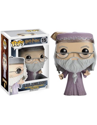 PoP Harry Potter Vinile Figura Albus Silente con Bacchetta 15 4M05891 Funko | Futurartshop.com