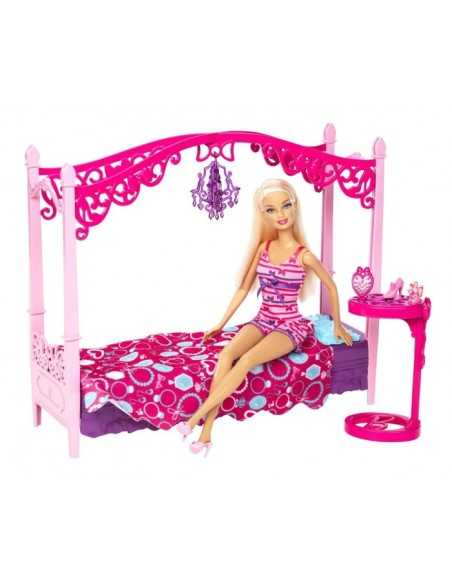 Barbie e i suoi arredamenti - letto con baldacchino 2122334300323 Mattel | Futurartshop.com
