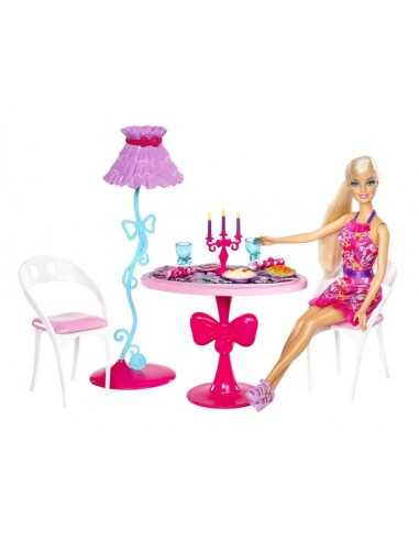 Barbie and her furniture-table with chairs and accessories MATY1319 Mattel | Futurartshop.com