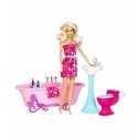 Barbie y sus accesorios de baño muebles Y2856 Mattel- Futurartshop.com