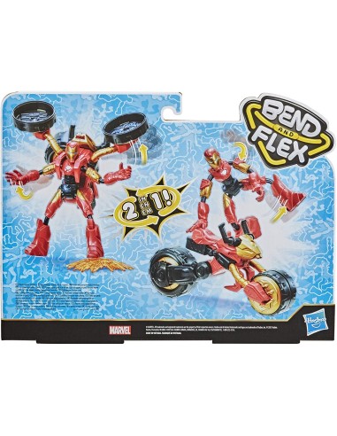 Avengers Bend and Flex Rider Iron-Man 2 in 1 HASF02445L00 Hasbro | Futurartshop.com