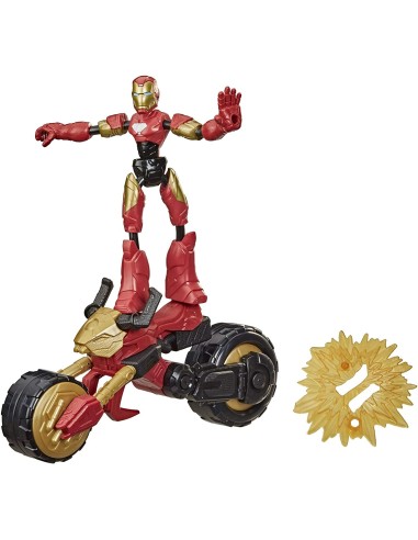 Avengers Bend and Flex Rider Iron-Man 2 in 1 HASF02445L00 Hasbro | Futurartshop.com