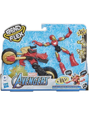 Avengers Bend and Flex Rider Iron-Man 2 in 1 HASF02445L00 Hasbro | Futurartshop.com