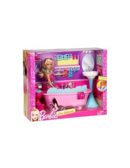 Barbie e i suoi arredamenti - bagno con accessori MATY1319. Mattel | Futurartshop.com