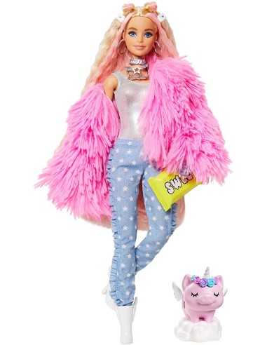 Barbie Extra Bambola con pelliccia rosa MAGGRN28 Mattel | Futurartshop.com