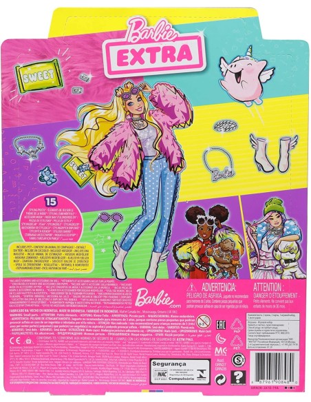 Barbie Extra Bambola con pelliccia rosa MAGGRN28 Mattel | Futurartshop.com