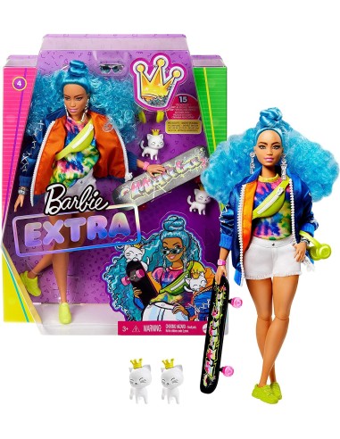 Barbie dolls Extra Doll with skateboard MAGGRN30 Mattel | Futurartshop.com