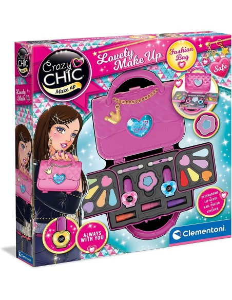 Crazy Chic - Trousse tricks Lovely Make Up Bag CLE18633 Clementoni | Futurartshop.com