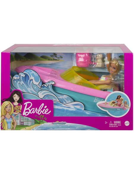 Barbie Boat with Doll and puppy MATGRG30 Mattel | Futurartshop.com
