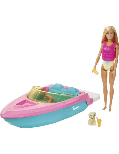 Barbie Barca con Bambola e cucciolo MATGRG30 Mattel | Futurartshop.com