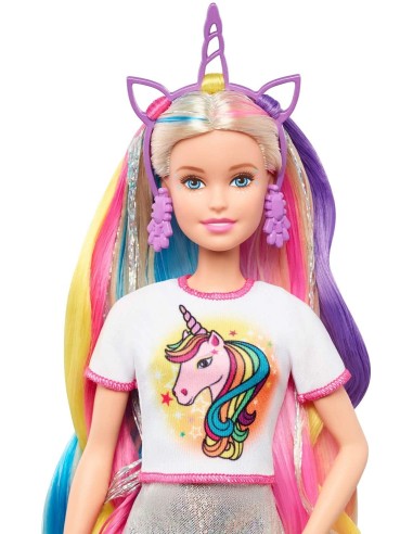Barbie Fantasy capelli Sirena e Unicorno MATGHN03/GHN04 Mattel | Futurartshop.com