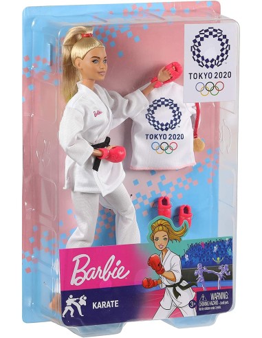 Barbie Olimpiadi Tokyo 2020 - Bambola Karate MATGJL73/GJL74 Mattel | Futurartshop.com