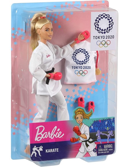 Barbie Olimpiadi Tokyo 2020 - Bambola Karate MATGJL73/GJL74 Mattel | Futurartshop.com