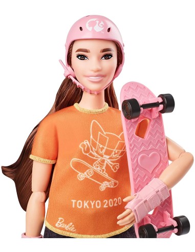 Barbie Olimpiadi Tokyo 2020 - Bambola Skateboard MATGJL73/GJL78 Mattel | Futurartshop.com