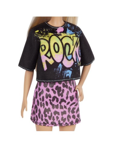 Barbie Fashionistas Doll - like with a full skirt and T-shirt Rock blond hair MATFBR37/GRB47 Mattel | Futurartshop.com