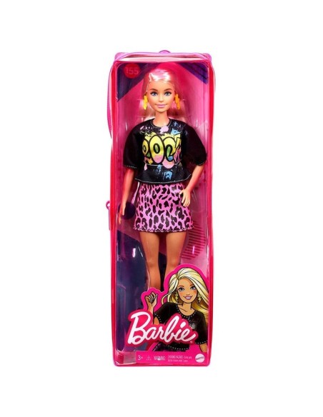 Barbie Fashionistas - Bambola con gonna e T-shirt Rock capelli biondi MATFBR37/GRB47 Mattel | Futurartshop.com