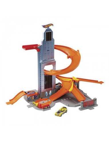 Hot Wheels race track from skyscraper MATBHR00 Mattel | Futurartshop.com