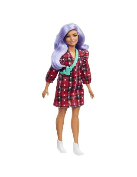 Barbie Fashionistas Bambola Abito scozzese e capelli lil 157 MATFBR37/GRB49 Mattel | Futurartshop.com