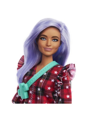 Barbie Fashionistas Bambola Abito scozzese e capelli lil 157 MATFBR37/GRB49 Mattel | Futurartshop.com