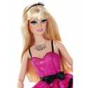 Barbie stylu ekspertów z fuksji i czarna sukienka  CCM07 Mattel- Futurartshop.com