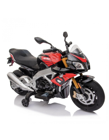 Electric motorcycle for kids Aprilia Tuono V4 1100 RR 12v red GIOLT922ROSSA Linea Paggio | Futurartshop.com