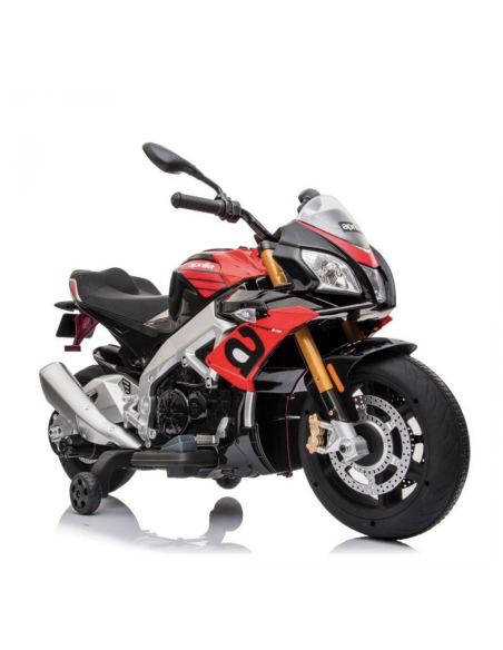 Electric motorcycle for kids Aprilia Tuono V4 1100 RR 12v red GIOLT922ROSSA Linea Paggio | Futurartshop.com