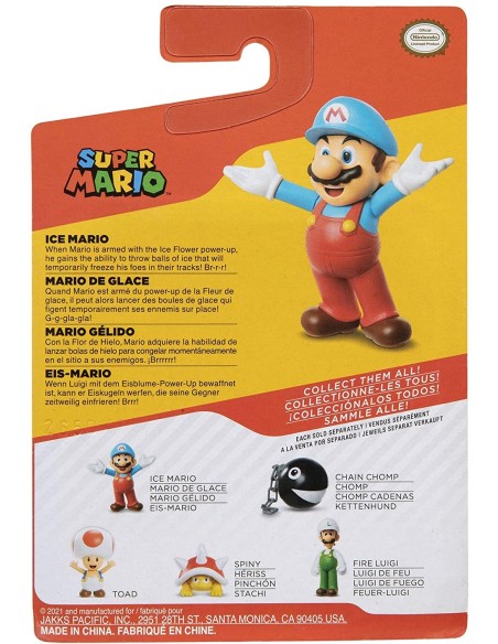 Super Mario - Personaggio Ice Mario JAK40550 Jakks Pacific | Futurartshop.com