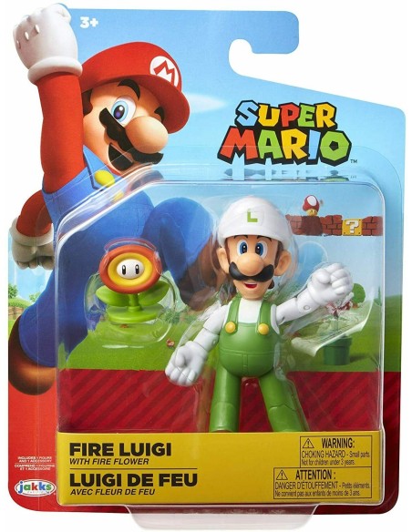 Super Mario is a Character from fire Luigi with fire flower JAK40676 Jakks Pacific | Futurartshop.com