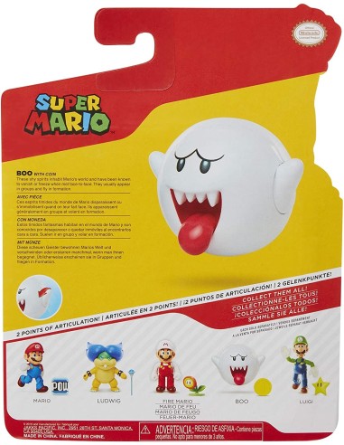 Super Mario - Character Boo with money JAK72684 Jakks Pacific | Futurartshop.com