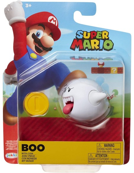 Super Mario - Personaggio Boo con moneta JAK72684 Jakks Pacific | Futurartshop.com