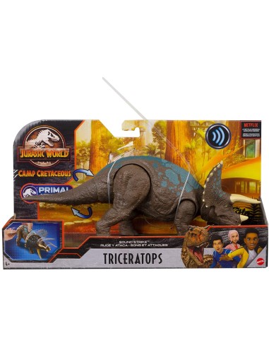 Jurassic World - Camp cretaceous colpo di suono - Triceratops MAGGJN64/GVH66 Mattel | Futurartshop.com