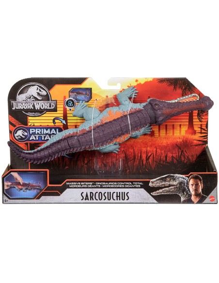 Jurassic World Camp Cretaceous Bite Extreme - Sarcosuchus MAGGJP32/GVG68 Mattel | Futurartshop.com