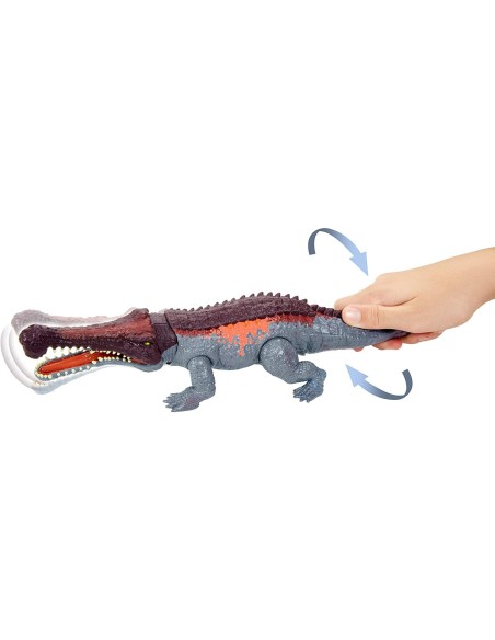 Jurassic World Camp Cretaceous Morso Estremo - Sarcosuchus MAGGJP32/GVG68 Mattel | Futurartshop.com