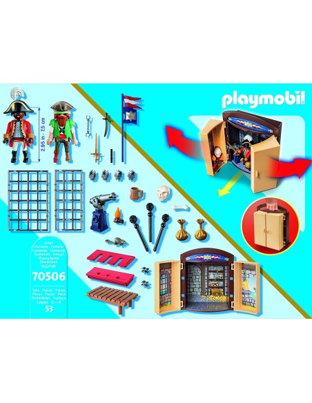 PlayMobil Pirates 70506 - navy Outpost with pirate PLA70506 Playmobil | Futurartshop.com