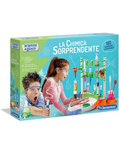 La Chimica Sorprendente con 180 esperimenti GEF19109 Clementoni | Futurartshop.com