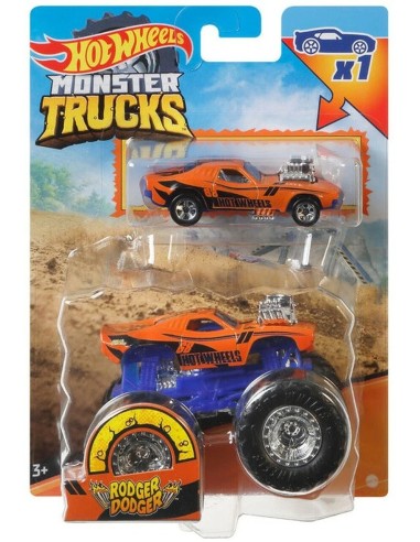 Hot Wheels - Monster Trucks pack 2 self - Rodger dodger MAGGRH81/GRH83 Mattel | Futurartshop.com